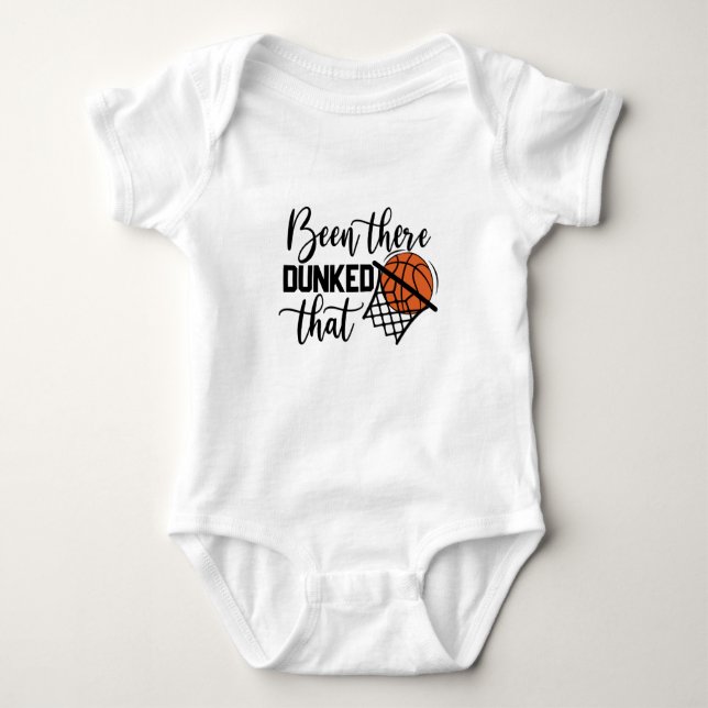 Basketball Dunk Print Baby Strampler (Vorderseite)