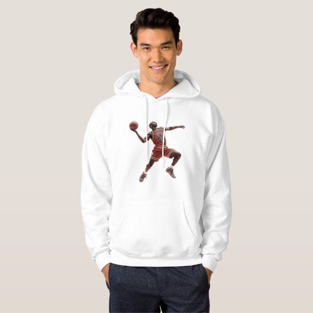Basketball-Dunk-Silhouette Hoodie (Vorne ganz)
