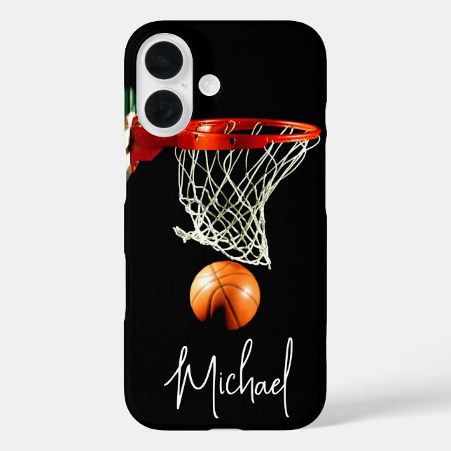 Basketball durch Ihren Namen ersetzen Case-Mate iPhone Hülle (Rückseite)