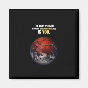 Basketball Earth Motivierend Inspiration Zitat Magnet