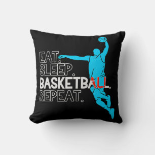 Basketball Eat. Sleep. Basketball. Repeat. Kissen