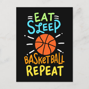 Basketball - Eat Sleep Basketball Repeat Postkarte
