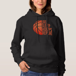 Basketball Eat Sleep Hoops wiederholen Hoodie