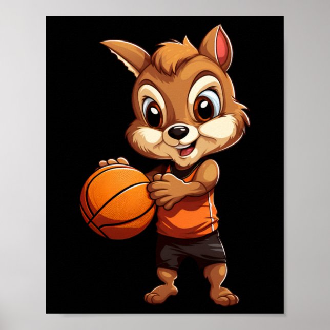 Basketball-Eichel Poster (Vorne)