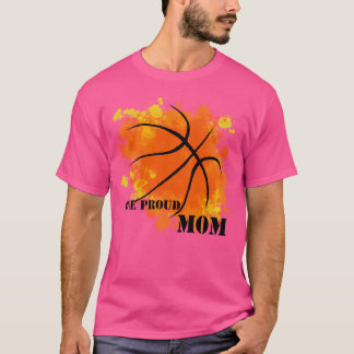Basketball - eine hohe Mama - Orange T-Shirt