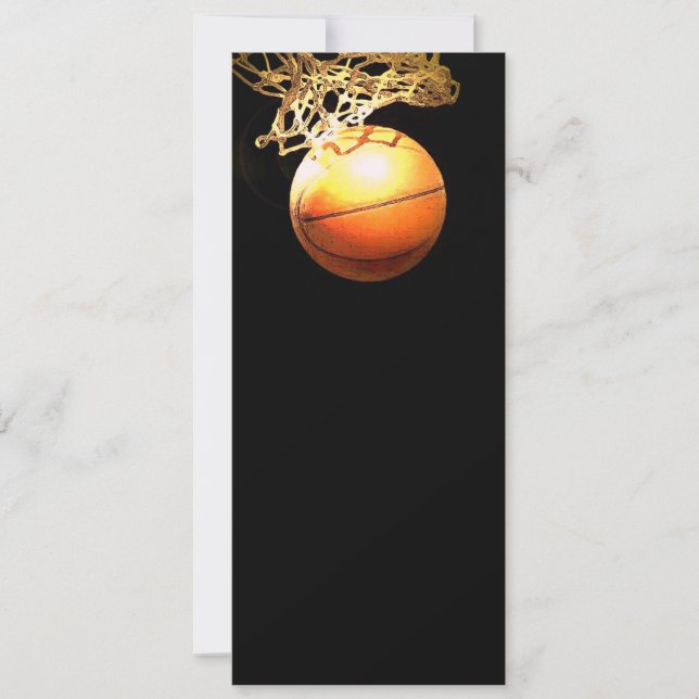 Basketball Einladung (Vorderseite)