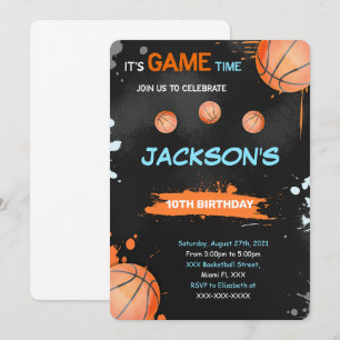Basketball Einladung zum Geburtstag
