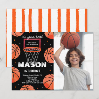 Basketball Einladung zum Geburtstag Foto