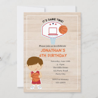 Basketball Einladungen - Jungs Sport Alles Star
