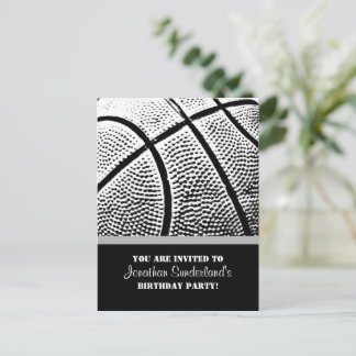 Basketball Einladungspostkarte
