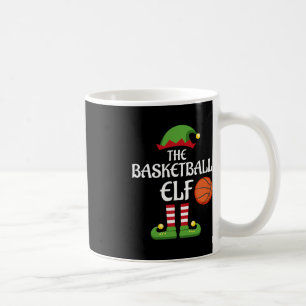 Basketball Elf Familie Matching Gruppe Weihnachtss Kaffeetasse