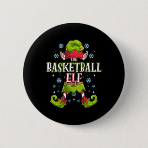 Basketball Elf Matching Family Group Weihnachtsfei Button