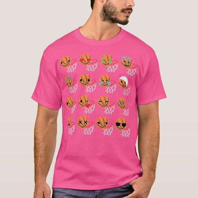 Basketball Emoji T-Shirt (Vorderseite)