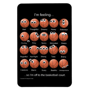 Basketball Emotions Magnet