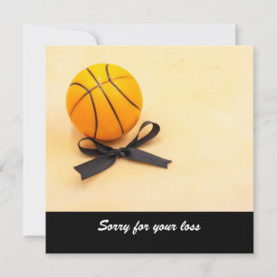 Basketball Entschuldigung für Ihren Verlust mit sc Karte