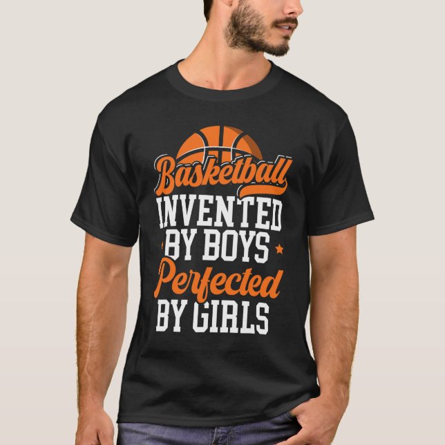 Basketball erfunden von Boys Hoop Junkie Basketbal T-Shirt (Vorderseite)