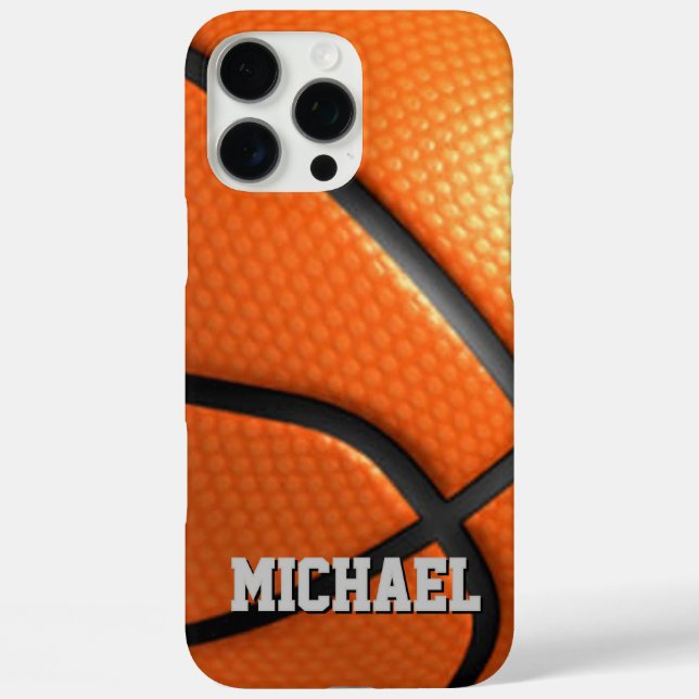 Basketball ersetzen durch Ihren Namenstext Case-Mate iPhone Hülle (Rückseite)