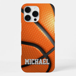 Basketball ersetzen durch Ihren Namenstext iPhone 16 Pro Max Hülle
