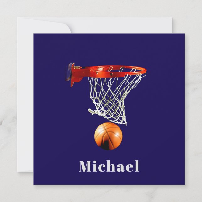 Basketball Ersetzen mit Ihrem Namensschild (Vorderseite)