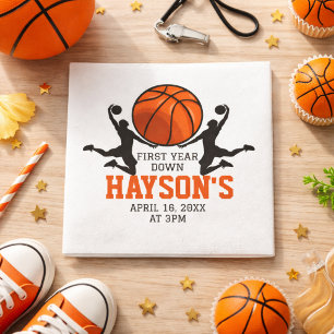 Basketball Erster Geburtstag 1. Geburtstag Serviette