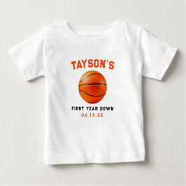 Basketball Erstes Jahr ab 1. Geburtstag Baby T-shirt