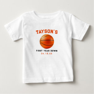 Basketball Erstes Jahr ab 1. Geburtstag Baby T-shirt