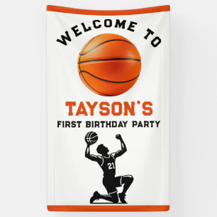 Basketball Erstes Jahr ab 1. Geburtstag Banner
