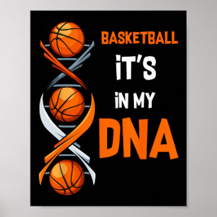 Basketball Es ist in meinem DNA Fun Player Coach T Poster