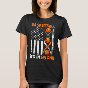 Basketball Es ist In-My DNA Fun Player Coach Team  T-Shirt