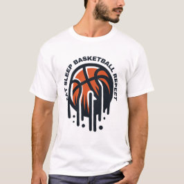 Basketball essen wiederholen T-Shirt