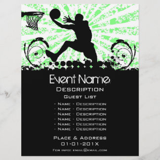 Basketball-Event-Werbeaktion Flyer