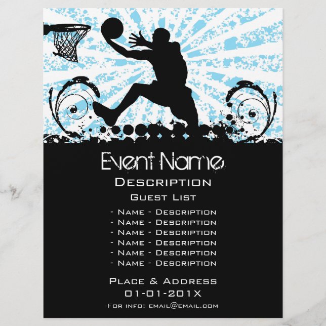 Basketball-Event-Werbeaktion Flyer (Vorne)