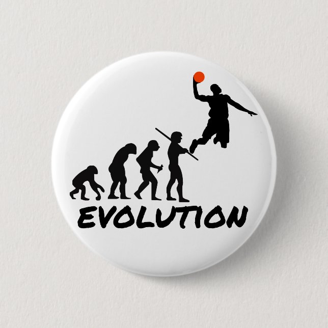 Basketball-Evolution Button (Vorderseite)
