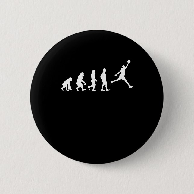 Basketball Evolution Champion Basketball Spieler Button (Vorderseite)
