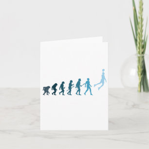 Basketball Evolution Funny Gift für Basketball Pla Karte