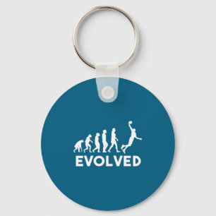 Basketball Evolution Männer Frauen Jungen Mädchen Schlüsselanhänger