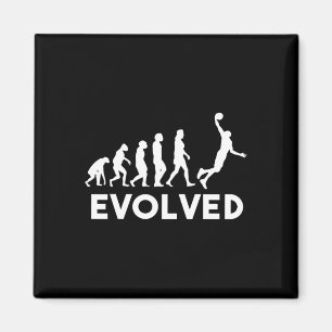 Basketball Evolution Männer Frauen Mädchen Kinder Magnet