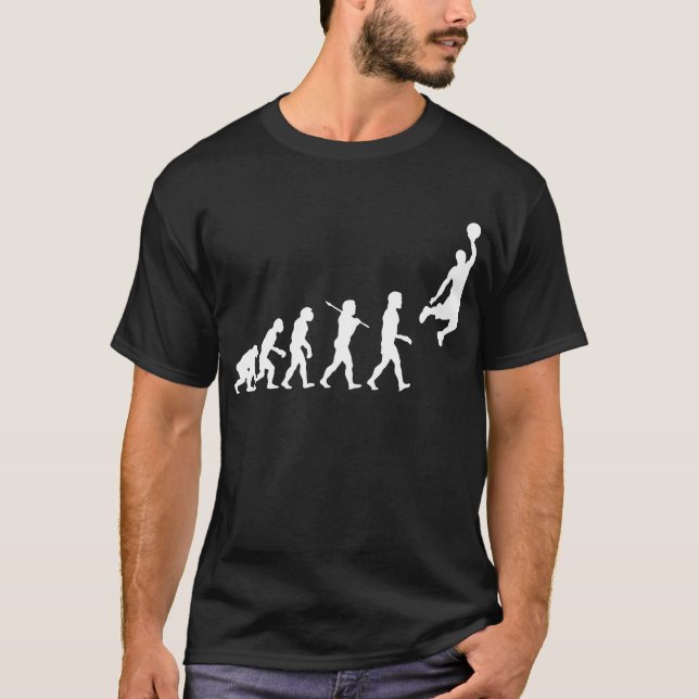 Basketball-Evolution T-Shirt (Vorderseite)