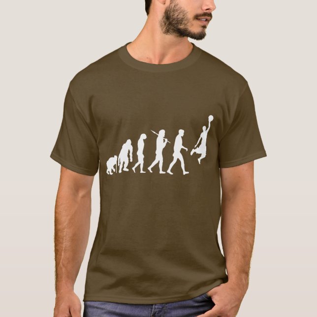 Basketball-Evolution T-Shirt (Vorderseite)