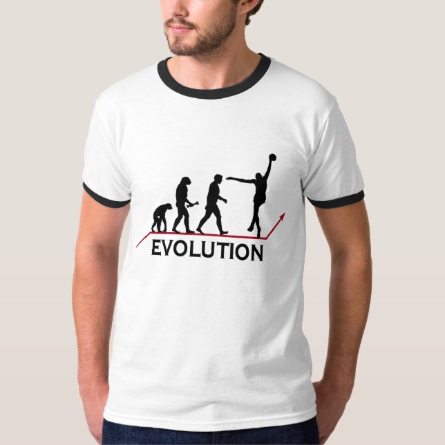 Basketball-Evolution T-Shirt (Vorderseite)