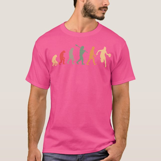 Basketball Evolution Vintage T-Shirt (Vorderseite)