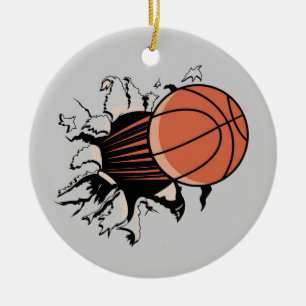 Basketball-Explosions-T - Shirts und Geschenke Keramikornament