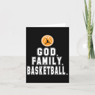 Basketball Familiengottesspieler Christlich Karte