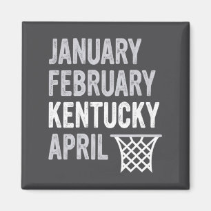 Basketball-Fan Januar Februar Kentucky April _1 Magnet