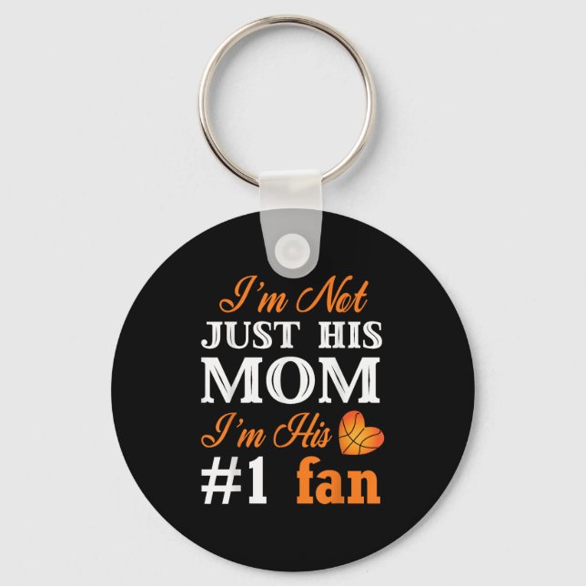Basketball Fan Mom Quote Shirt Mothers Day Gift Fo Schlüsselanhänger (Vorderseite)