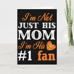 Basketball-Fan-Mutter-Zitat-Shirt Muttertagsgesche Karte