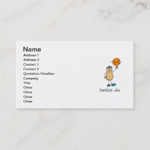 Basketball-Fan-T-Shirts und Geschenke Visitenkarte