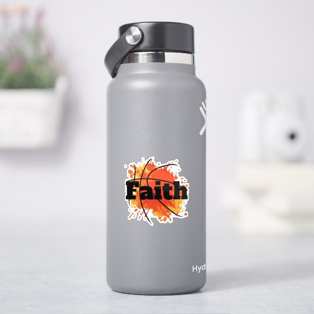 Basketball-Fantasie-Design mit Splash Art Aufkleber (HydroFlask)