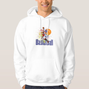 Basketball farbige Farbe spritzt Hoodie