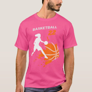 Basketball-Fieber Frauenbasketballmannschaft Numme T-Shirt